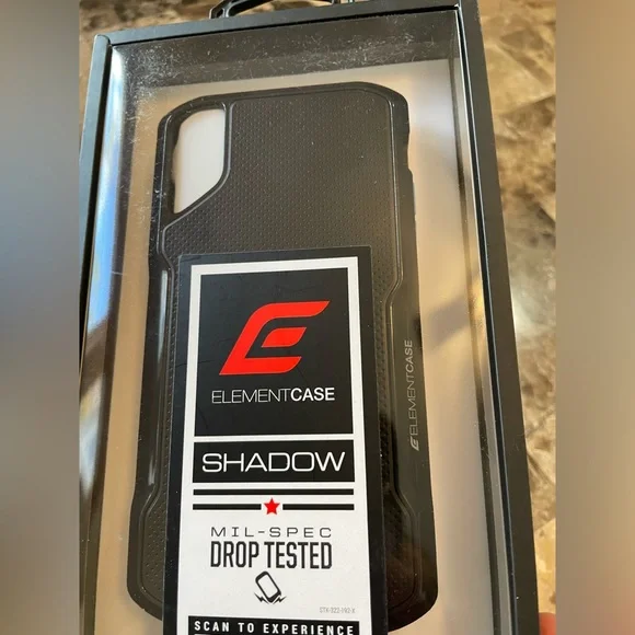 New Element case military spec drop tested iPhone XS case black - Picture 4 of 5